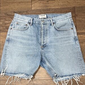 AGOLDE Light Blue Denim Shorts